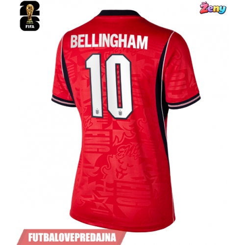 Lacne Ženy Futbalové dres Anglicko Jude Bellingham #10 MS 2026 Krátky Rukáv - Preč